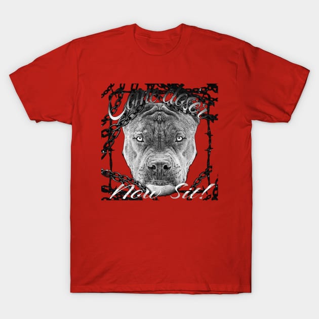 Pittbull T-Shirt by CreakyDoorArt